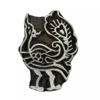 Индийская деревянная ткань Брауна штампует высеканное вручную декоративное деревянное печатание 2 x 1.5 Inches коричневый