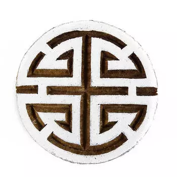 Индийская деревянная ткань штампует деревянную печать конспекта блока печатания декоративную 2.1