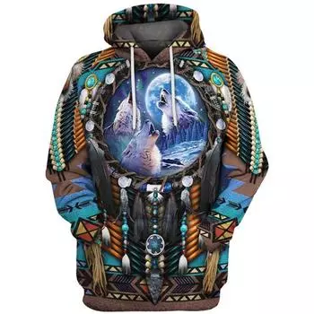 Индийская модная куртка в стиле Харадзюку, толстовка с 3D принтом, модная крутая толстовка с капюшоном, индивидуальный пуловер в стиле хип-хоп для мужчин и женщин S