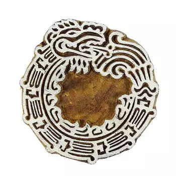 Индийские деревянные штампы, напечатанные драконом, на текстильном печатном блоке ручной работы 2.5 x 2.5