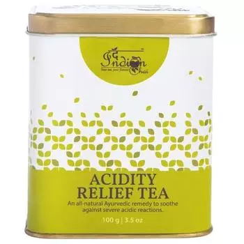 Индийский чай - Чай для снятия кислотности 100 г, травяной чайный лист с расторопшей, анантмулом, гудучи, бала, снимает кислотность и газы, способствует пищеварению