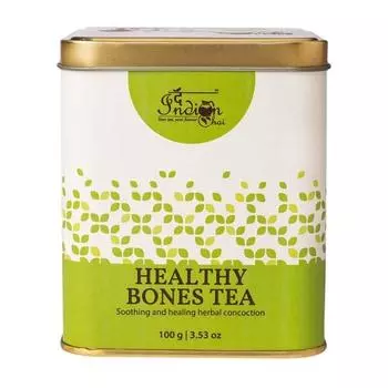 Индийский чай – чай для здоровых костей 100 г | С хвощом, одуванчиком, хаджодом, галангалом и т. д.. | Укрепляет кости, поддерживает суставы и снимает стресс