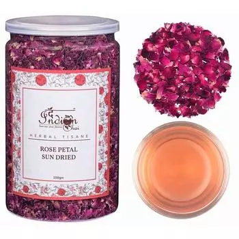 Индийский чай - лепестки роз, высушенные на солнце, 100 г, гулаб патти для красивых волос и кожи, выпечка, приготовление розовой воды своими руками