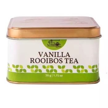 Индийский чай - ванильный ройбуш 50 грамм с ванильными бобами для сна, снятия стресса, укрепления иммунитета и снижения веса