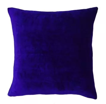 Индийский чехол для подушки, однотонный синий домашний бархатный чехол для подушки D cor, на выбор 12 x 12 Inches синий