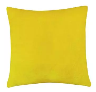 Индийский чехол для подушки Solid Home D cor Throw Pillow Velvet Case - Выберите 12 x 12 Inches жёлтый