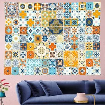 Индийский гобелен с мандалой, богемный ретро-геометрия, полиэстер, настенная скатерть, занавеска, одеяло, коврик для йоги, одеяло, песчаный пляж 130*150cm