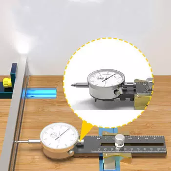 Индикатор циферблата для выравнивания настольной пилы, калибратор для деревообработки