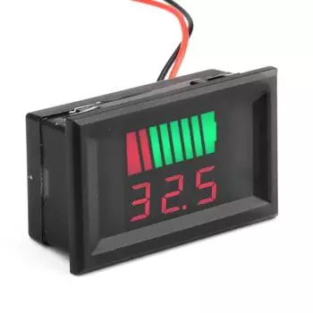Индикатор емкости аккумулятора постоянного тока 6~100 В, литиевая батарея, 2-20 с, тестер напряжения, водонепроницаемый электрический детектор количества для автомобиля