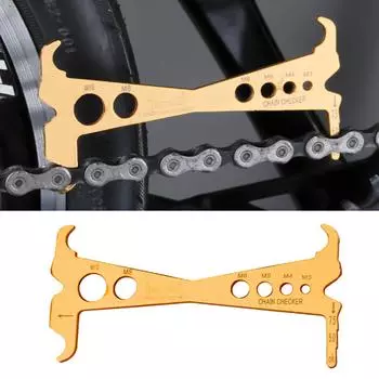 Индикатор износа цепи велосипеда. Прибор для проверки велосипедных цепей. Измерительная линейка. Инструмент для ремонта цепи шоссейного велосипеда. Прочный.