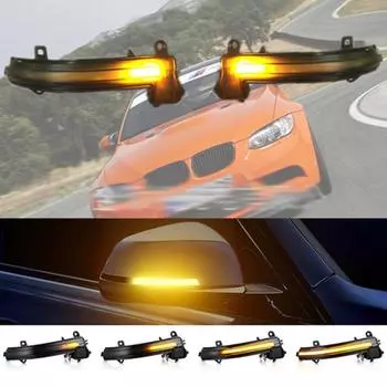 Индикатор поворотника на боковом крыле автомобиля, зеркало заднего вида, светодиодный индикатор поворота A