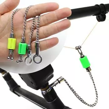 Индикатор сигнализации для рыбалки на шпульке, свингер для ловли карпа, нейлоновые аксессуары для основной лески, зажим для карповой лески для карповой удочки, концевая снасть