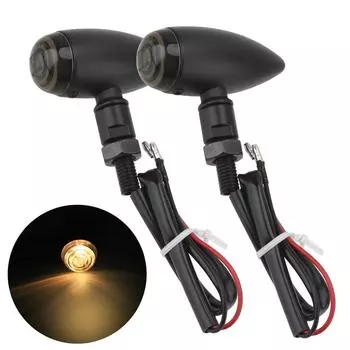 Индикаторы 2 шт./компл. DC 12 В задний фонарь мигалка лампа мотоцикл пуля поворотники для крейсера чоппера кафе гонщик