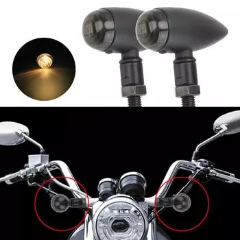 Индикаторы мотоцикла, указатели поворота, задний фонарь, 12 В постоянного тока, 2 шт./компл., мигалка для Cruiser Chopper Cafe Racer