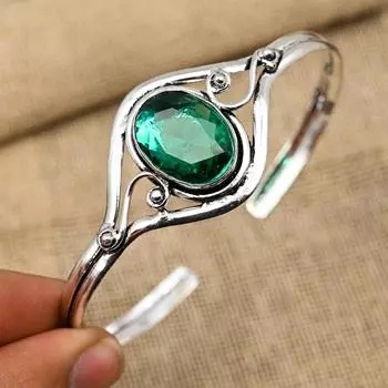 Индиколит Драгоценный камень ручной работы из твердого серебра 925 пробы для ювелирных изделий, регулируемый на День Благодарения