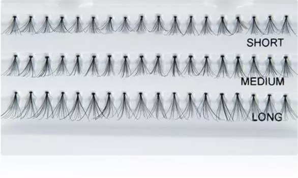 individual false eyelashes with knot TU прозрачный