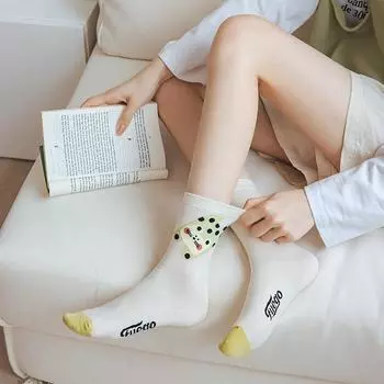 Индивидуальные граффити-носки, японские носки с мультяшными котами, весна и осень, корейская версия спортивных женских носков College Wind EUR 35-39