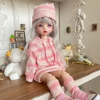 Индивидуальная кукла DIY BJD 30 см, кукла, комплект зимнего платья, 21 подвижный сустав, макияж, милая кукла для девочек с модной новой юбкой, игрушка в подарок 30CM