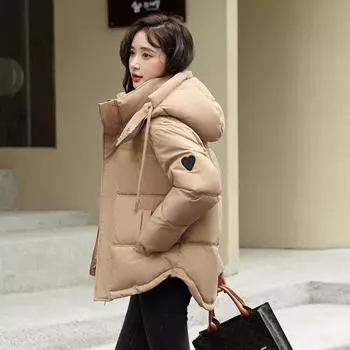 Индивидуальная куртка с капюшоном, женская зимняя свободная куртка M