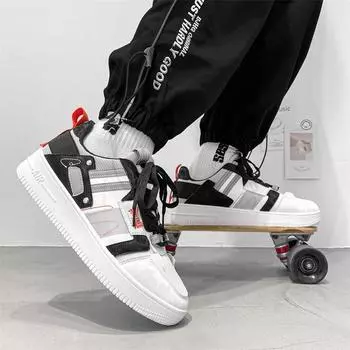 Индивидуальная ниша Модная мужская обувь Летняя легкая дышащая мужская износостойкая спортивная обувь Трендовая универсальная повседневная мужская обувь 39 серый