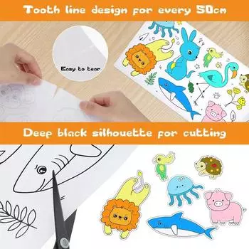 Индивидуальная самодельная картина, рисунок, цветная бумага для заполнения и рулон раскраски, детский рулон для рисования коричневый