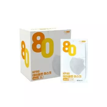 Индивидуальная упаковка KF80 Day plan Cool Mask Большая белая птичья клюв, белая, 30 шт.(индивидуальная упаковка)