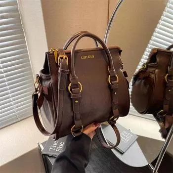 Индивидуальная женская сумка через плечо элегантная простая осень и зима