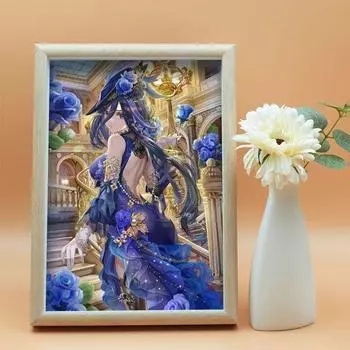 Индивидуальное фотоукрашение Genshin Impact s Klorinde в качестве игрового периферийного устройства и декоративной подставки в стиле аниме для комнаты 7 inch