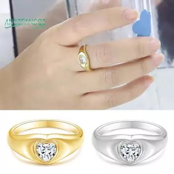 Индивидуальное полированное женское кольцо - минималистичный гипоаллергенный, элегантный подарок, нержавеющая сталь US 6 серебряный