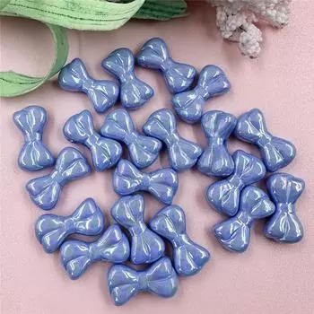 Индивидуальность маленькие бусины-бантики брелок изготовление 9,7*17,9 мм DIY бисер материал кулон ожерелье мода ослепление 20 шт акрил для браслета