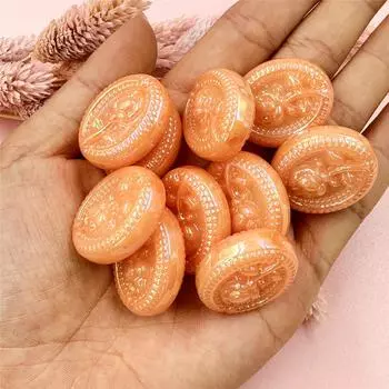 Индивидуальность подвески шармы для браслета ожерелья изготовление 10 шт. роза цветок бусины креативный акрил 23.3*27.7 мм мода DIY ювелирные аксессуары разноцветный