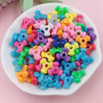 Индивидуальные акриловые бусины 100/150 шт. Любовь пятиугольная звезда тыква ожерелье ручной работы DIY Материал бисера макаронные дисперсионные бусины домашний браслет Pentagram/150pcs