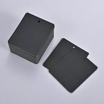 Индивидуальные бирки для одежды: Черно-белые этикетки из крафт-бумаги с логотипом для мужской и женской одежды