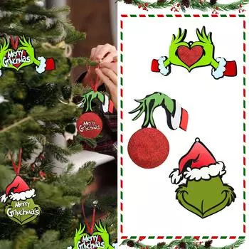 Индивидуальные елочные украшения, милые рождественские деревянные подвесные украшения для елки, рождественские украшения для дома и вечеринки в помещении One Size