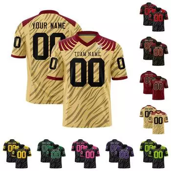 Индивидуальные футбольные майки с персонализированным напечатанным названием и номером команды, спортивная форма для мужчин, женщин, молодежи S чёрный