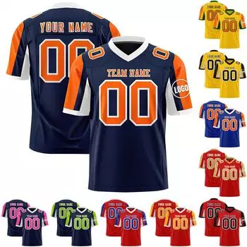 Индивидуальные футбольные майки с персонализированным напечатанным названием и номером команды, спортивная форма для мужчин, женщин, молодежи S чёрный