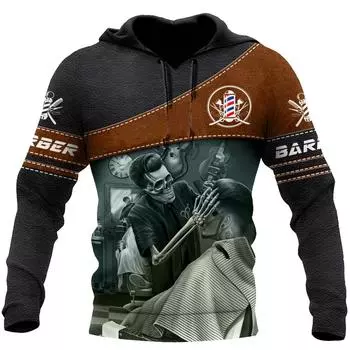 Индивидуальные толстовки-парикмахеры унисекс осенне-зимняя смешная рабочая одежда для мальчиков и девочек пуловеры толстовки S