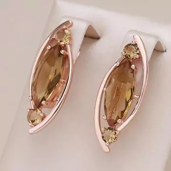 Индивидуальные висячие серьги с геометрическим вырезом и цирконием для женщин, модные золотые свадебные украшения