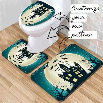 Индивидуальный 3-х компонентный коврик для ванной комнаты 3-х компонентный A белый