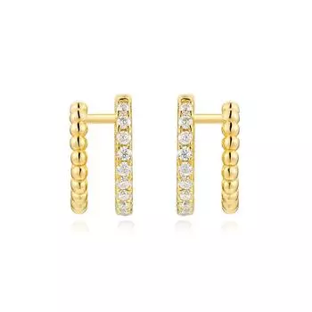 Индивидуальный дизайн стиль 925 серебряные серьги золото High-End Sense, темперамент Light Luxury Ins Wind Moissanite серьги