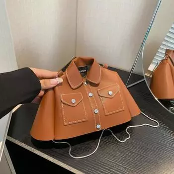 Индивидуальный дизайн сумки через плечо женская модная сумка-рубашка 2025 летняя простая и универсальная сумка-мессенджер чёрный