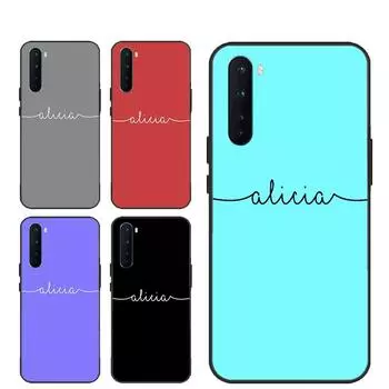 Индивидуальный именной черно-белый чехол для OPPO Realme GT Neo 2 8 Pro 8i A5S A5 A9 A15 A53 A52 OnePlus 10 Pro 9 9R Nord2 8T Realme GT(Neo)
