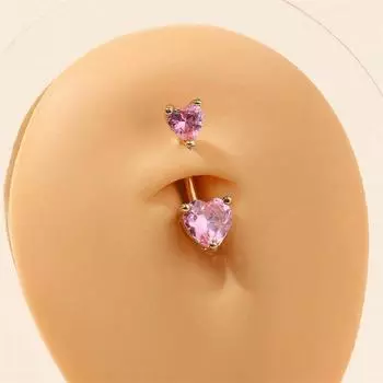 Индивидуальный крутой ноготь для пупка из нержавеющей стали 316L с простой вставкой из циркония для пирсинга пупка