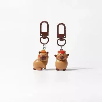 Индивидуальный металлический брелок, персонализированный, кнопка «дом», брелок для автомобиля One Size коричневый