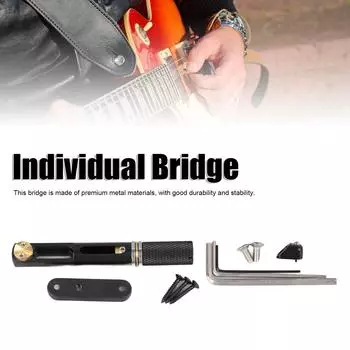 Индивидуальный мост, металлический однострунный седло, хвостовая часть, безголовый веерный мост для гитары, баса