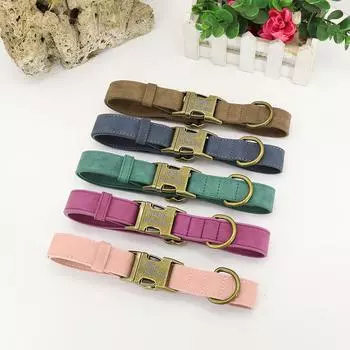 Индивидуальный ошейник для собак, персонализированные ошейники для собак из искусственной кожи, мягкий ошейник с идентификацией для домашних животных для маленьких, средних и больших собак, питбуля, бульдога, мопса XS синий