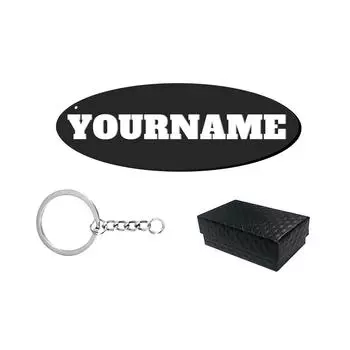 Индивидуальный подарочный брелок для ключей с 3D-печатными шрифтами Roboto Fonts One Size