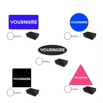 Индивидуальный подарочный брелок для ключей с 3D-печатными праведными шрифтами One Size