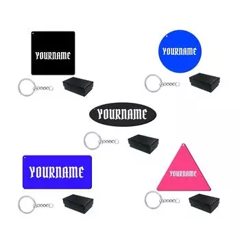 Индивидуальный подарочный брелок для ключей с 3D-печатными шрифтами Chomsky One Size