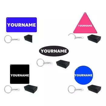 Индивидуальный подарочный брелок для ключей с 3D-печатными шрифтами CarterOne One Size